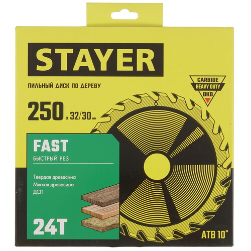 Купить Диск пильный STAYER 3680-250-32-24_z01  9123043. Характеристики, отзывы и цены в Донецке