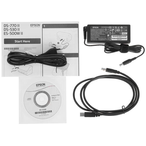 Купить Сканер Epson WorkForce DS-530II  5353807. Характеристики, отзывы и цены в Донецке