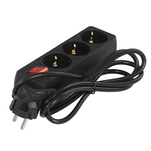 Купить Удлинитель Perfeo POWERMATE PF-PM-3/1.8-B черный  9172323. Характеристики, отзывы и цены в Донецке