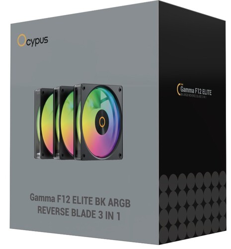 Купить Комплект реверсных вентиляторов Ocypus Gamma F12 Elite ARGB REVERSE BLADE  5632333. Характеристики, отзывы и цены в Донецке
