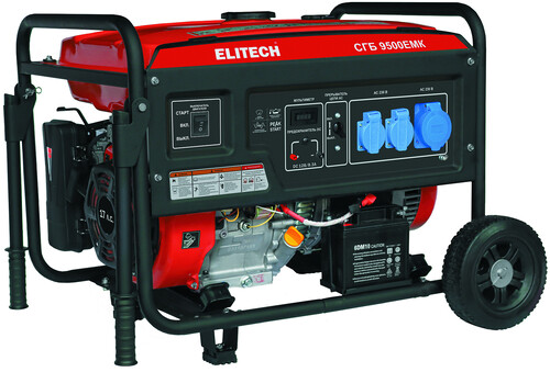 Купить Электрогенератор   бензиновый Elitech СГБ 9500ЕМК  9205707. Характеристики, отзывы и цены в Донецке
