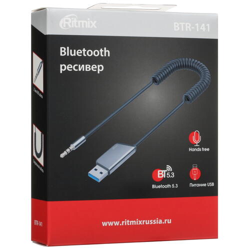 Купить Bluetooth адаптер Ritmix BTR-141  5441702. Характеристики, отзывы и цены в Донецке