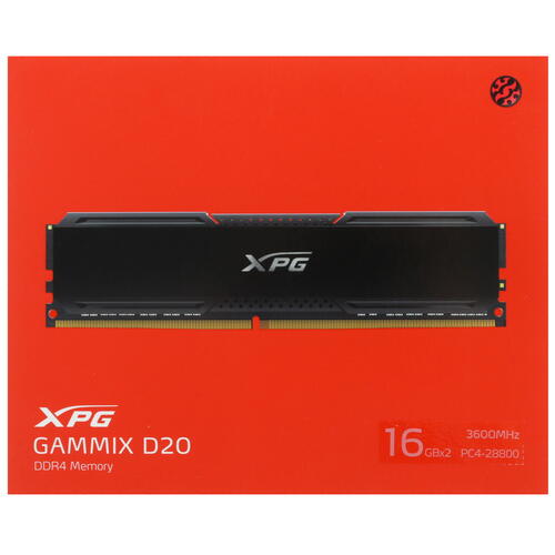 Купить Оперативная память ADATA XPG GAMMIX D20 [AX4U360016G18I-DCBK20] 32 ГБ  4847395. Характеристики, отзывы и цены в Донецке