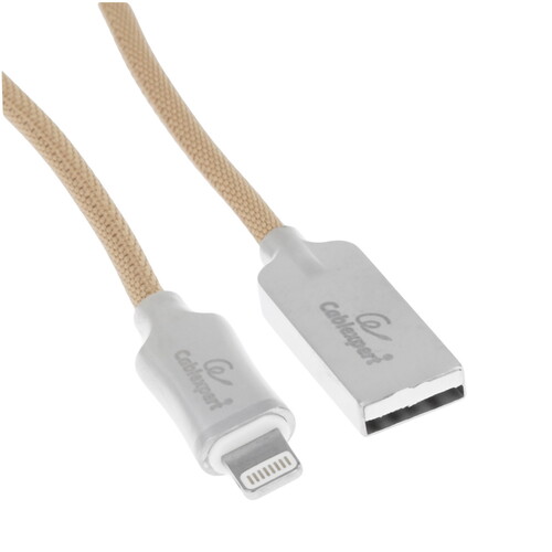 Купить Кабель круглый Cablexpert Lightning 8-pin MFI - USB 2.0 Type-A золотистый 1 м  5485459. Характеристики, отзывы и цены в Донецке