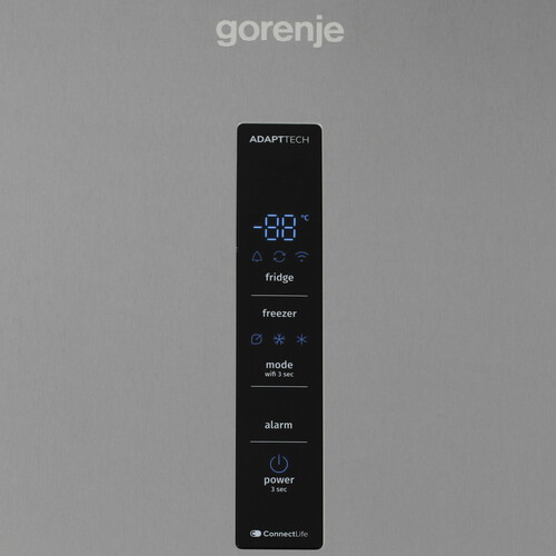 Купить Холодильник с морозильником   Gorenje NRB620E61X4WFE серебристый  5621257. Характеристики, отзывы и цены в Донецке
