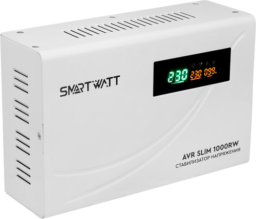 Купить Стабилизатор напряжения SMARTWATT AVR SLIM 1000RW  9098952. Характеристики, отзывы и цены в Донецке
