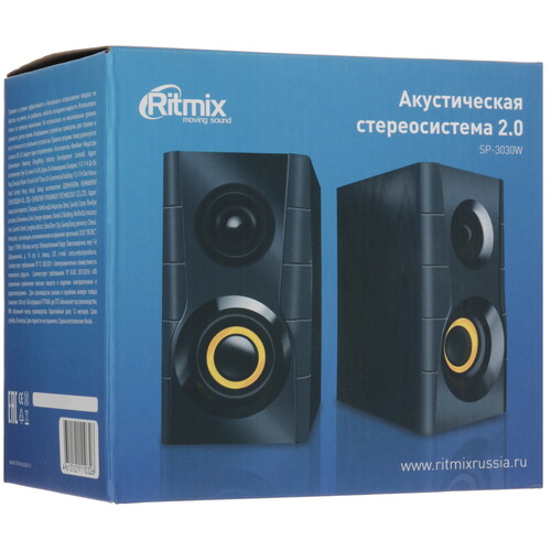 Купить Колонки Ritmix SP-3030W черный  9316024. Характеристики, отзывы и цены в Донецке