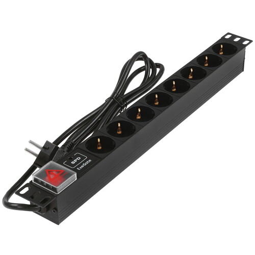 Купить Блок розеток ExeGate ServerPro PDU-19H807 Al-8S-EU2CU-SW-SPD1  5300743. Характеристики, отзывы и цены в Донецке