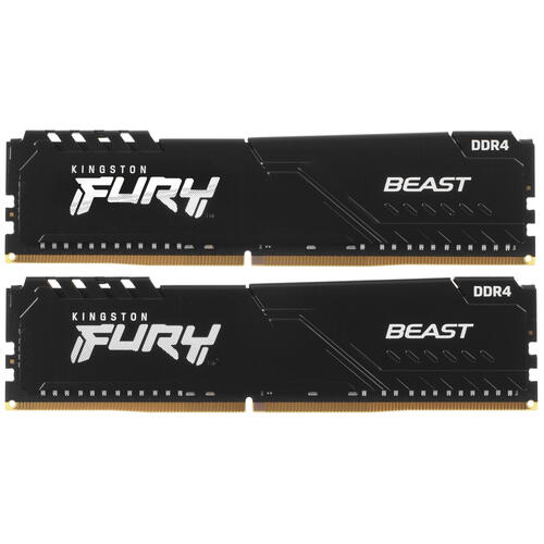 Купить Оперативная память Kingston FURY Beast Black [KF426C16BBK2/64] 64 ГБ  5062586. Характеристики, отзывы и цены в Донецке