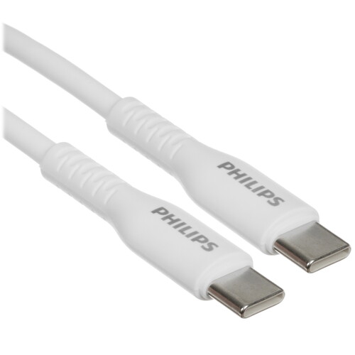 Купить Кабель круглый PHILIPS USB Type-C - USB Type-C белый 1.2 м  5492639. Характеристики, отзывы и цены в Донецке