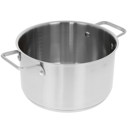 Купить Кастрюля Attribute ARGENTO 5 л 24 см серый  9210972. Характеристики, отзывы и цены в Донецке