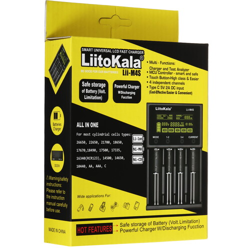 Купить Зарядное устройство LiitoKala Lii-M4S  9212385. Характеристики, отзывы и цены в Донецке