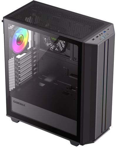 Купить Корпус GameMax Precision 2 Black [ЦБ-00014491] черный  9063344. Характеристики, отзывы и цены в Донецке