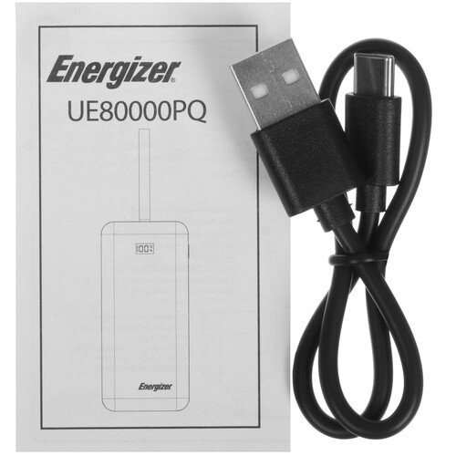 Купить Портативный аккумулятор Energizer UE80000PQ черный  5427104. Характеристики, отзывы и цены в Донецке