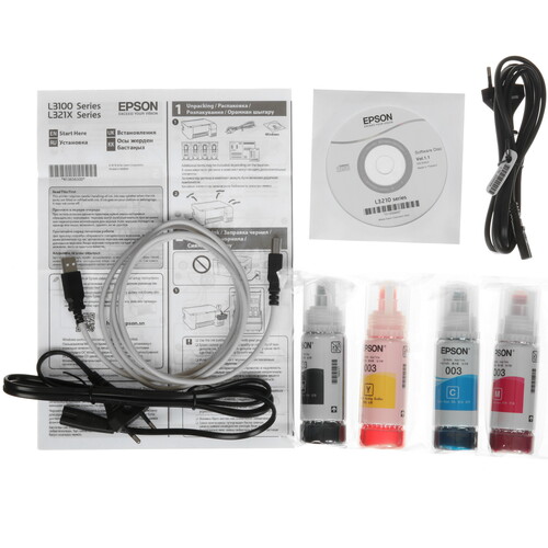 Купить МФУ струйное Epson L3210  5478250. Характеристики, отзывы и цены в Донецке