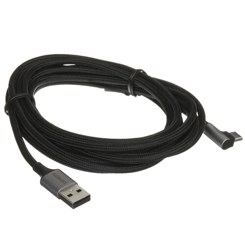 Купить Кабель круглый Ugreen USB Type-C - USB 2.0 Type-A черный 3 м  9179488. Характеристики, отзывы и цены в Донецке