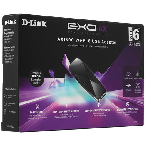 Купить Wi-Fi адаптер D-Link DWA-X1850  9918337. Характеристики, отзывы и цены в Донецке