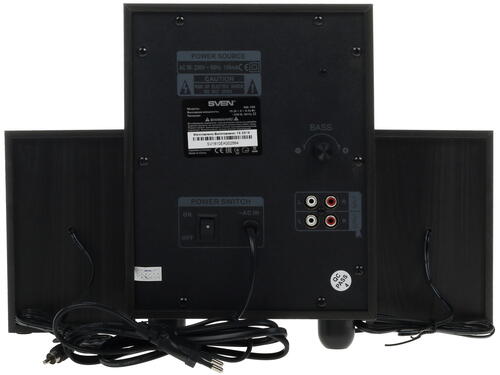 Купить Колонки SVEN MS-150 черный  1103821. Характеристики, отзывы и цены в Донецке
