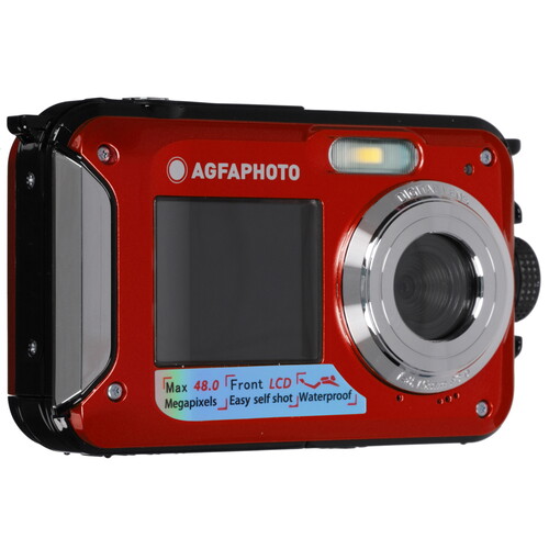 Купить Компактный фотоаппарат AgfaPhoto Realyshot WP8000 красный  5621568. Характеристики, отзывы и цены в Донецке