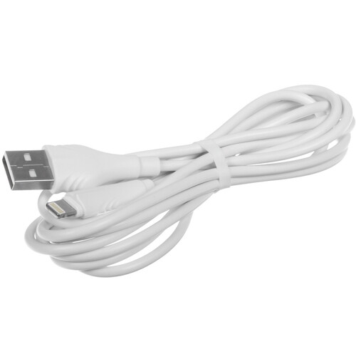 Купить Кабель круглый Borofone Lightning 8-pin - USB 2.0 Type-A белый 2 м  5475049. Характеристики, отзывы и цены в Донецке
