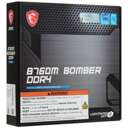Купить Материнская плата MSI B760M BOMBER DDR4  5462222. Характеристики, отзывы и цены в Донецке