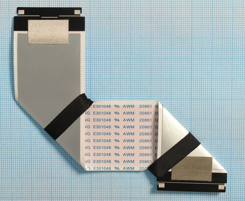 Купить Шлейф (LCD -> MB) для телевизора TCL 43P737 [N/A] (LCD: 60pins_MB: 60pins_L=160mm)  4418388. Характеристики, отзывы и цены в Донецке