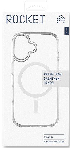 Купить Накладка  Rocket Prime Mag для Apple iPhone 16 прозрачный  5474285. Характеристики, отзывы и цены в Донецке