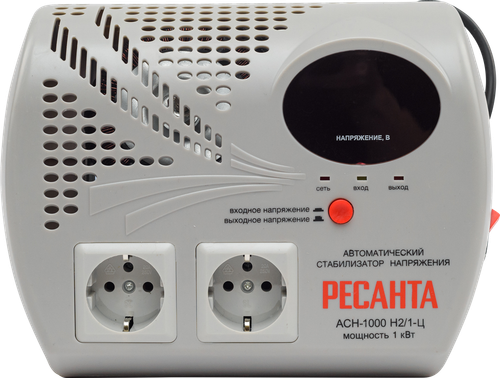 Купить Стабилизатор напряжения Ресанта АСН-1000Н2/1-Ц  7901337. Характеристики, отзывы и цены в Донецке