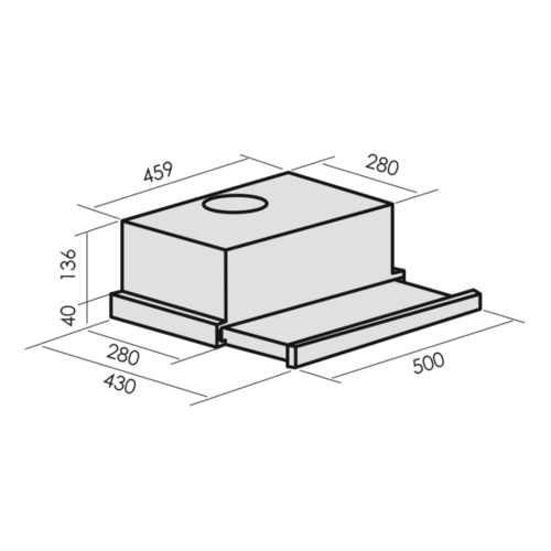 Купить Вытяжка телескопическая MBS ARALIA 150 GLASS черный/черный  9921718. Характеристики, отзывы и цены в Донецке