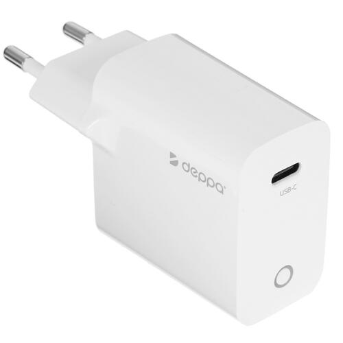 Купить Сетевое зарядное устройство Deppa 11424 белый  5095290. Характеристики, отзывы и цены в Донецке
