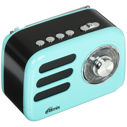 Купить Радиоприемник Ritmix RPR-033 бирюзовый  9201100. Характеристики, отзывы и цены в Донецке