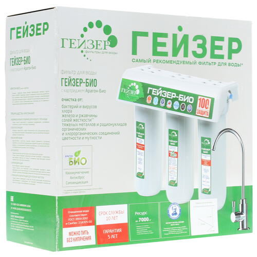 Купить Проточный питьевой фильтр Гейзер Био 311  1102104. Характеристики, отзывы и цены в Донецке
