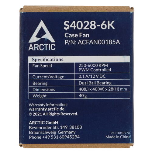 Купить Вентилятор Arctic Cooling S4028-6K [ACFAN00185A]  5416810. Характеристики, отзывы и цены в Донецке