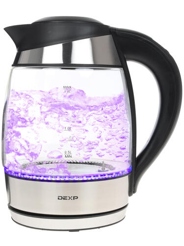Купить Электрочайник DEXP KG-1800 Smart серебристый  1146033. Характеристики, отзывы и цены в Донецке