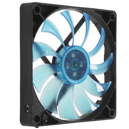 Купить Вентилятор GELID Slim 12 PL Blue [FN-FW12-SLIMBPL-16] черный  5615286. Характеристики, отзывы и цены в Донецке