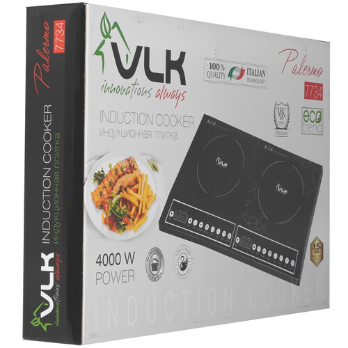 Купить Плита компактная электрическая VLK Palermo 7734 черный  9225607. Характеристики, отзывы и цены в Донецке