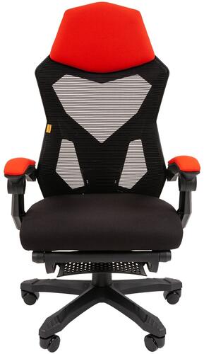 Купить Кресло игровое CHAIRMAN 571 красный  9085905. Характеристики, отзывы и цены в Донецке