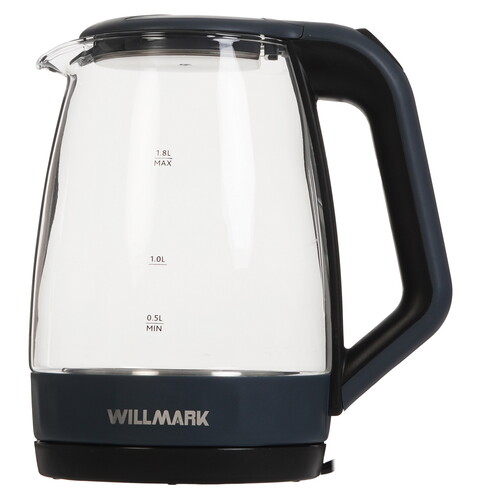 Купить Электрочайник WILLMARK WEK-1823G черный  9269582. Характеристики, отзывы и цены в Донецке