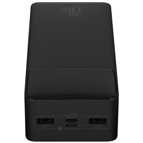 Купить Портативный аккумулятор Baseus Bipow Digital Display 20W черный  5011587. Характеристики, отзывы и цены в Донецке