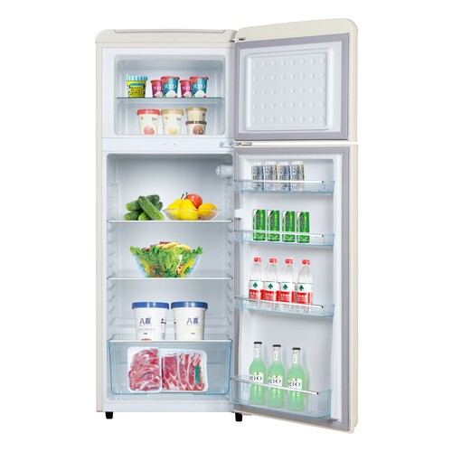 Купить Холодильник с морозильником   Tesler RT-218 бежевый  9259545. Характеристики, отзывы и цены в Донецке