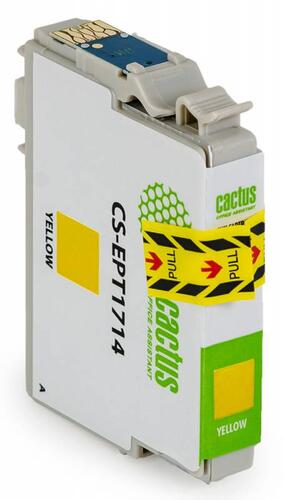 Купить Картридж Cactus CS-EPT1714 желтый  7930631. Характеристики, отзывы и цены в Донецке