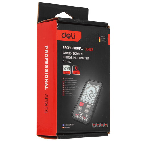 Купить Мультиметр Deli DL334504  9310955. Характеристики, отзывы и цены в Донецке