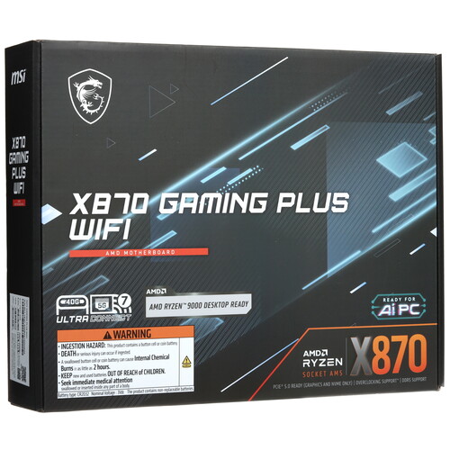 Купить Материнская плата MSI X870 GAMING PLUS WIFI  5611945. Характеристики, отзывы и цены в Донецке