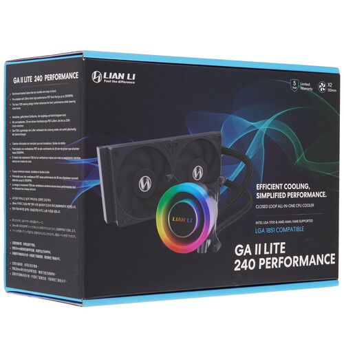 Купить Система охлаждения LIAN LI GALAHAD II LITE 240P черная  5604356. Характеристики, отзывы и цены в Донецке