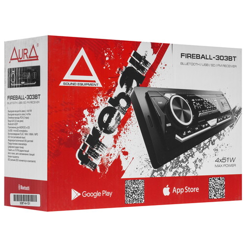 Купить Автопроигрыватель AurA FIREBALL-303BT  5608248. Характеристики, отзывы и цены в Донецке