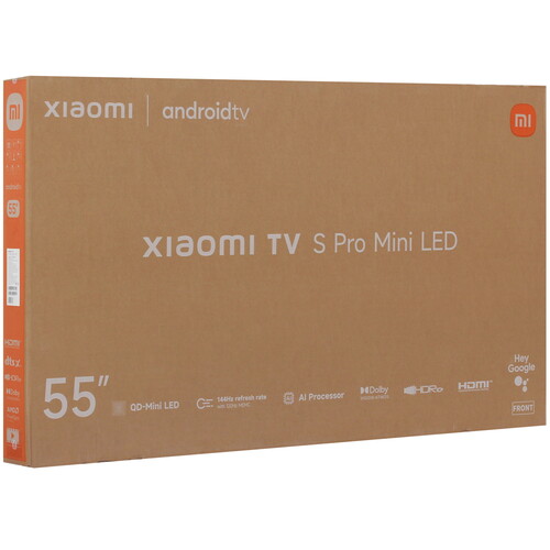 Купить 55" (138 см) Телевизор Xiaomi TV S Pro Mini LED 55 2026 черный  5637936. Характеристики, отзывы и цены в Донецке