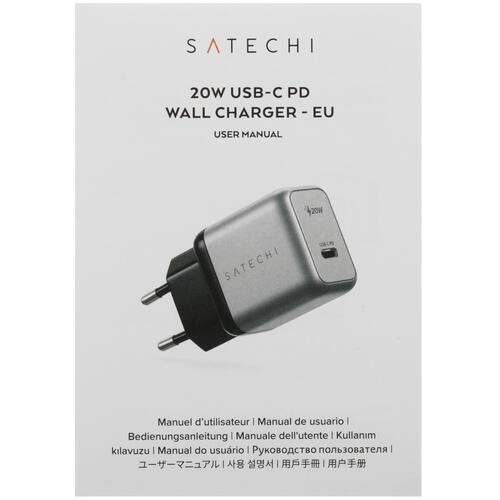 Купить Сетевое зарядное устройство Satechi 20W USB-C PD серый  9073280. Характеристики, отзывы и цены в Донецке