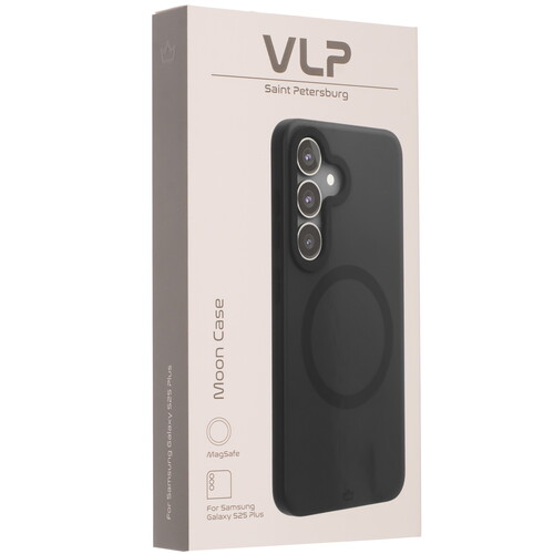 Купить Накладка  VLP Moon Case для Samsung Galaxy S25+ черный/прозрачный  5613339. Характеристики, отзывы и цены в Донецке