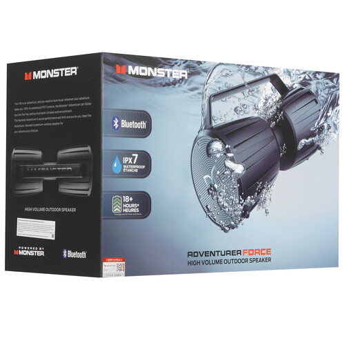 Купить Портативная аудиосистема MONSTER Adventurer Force, черный  9309094. Характеристики, отзывы и цены в Донецке