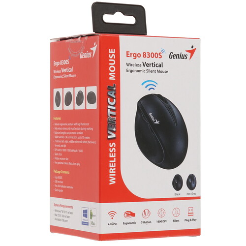 Купить Мышь беспроводная Genius Ergo 8300S  9140260. Характеристики, отзывы и цены в Донецке